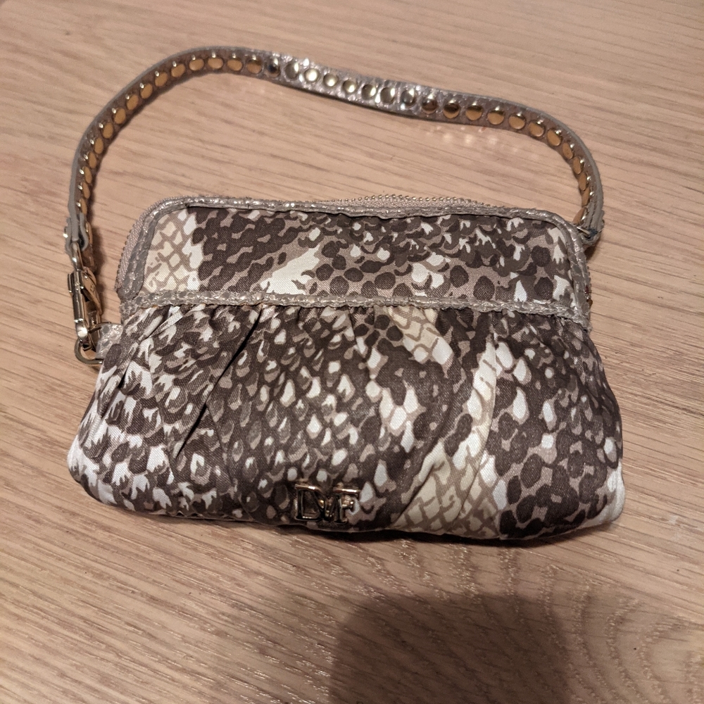 DVF Snakeskin Wristlet, New In Box